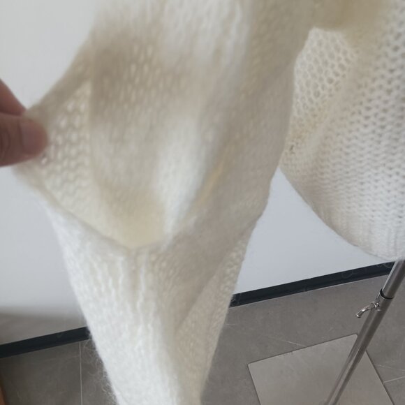 Loewe Anagram Cable-Knit Sleeve Sweater - Picture 9 of 11